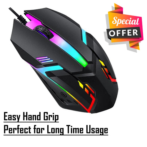 M12 RGB Gaming And Office Mouse for PC, Laptop. TechnoJewel