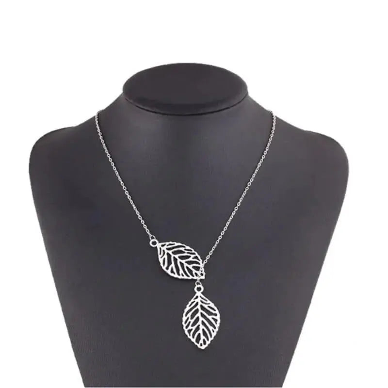 Leaf necklace for womens. TechnoJewel